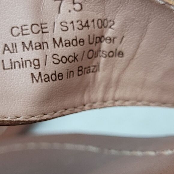 Kate Spade Cece Slide Gold Leather Thong Sandals Shoes Size 7.5 - Picture 7 of 9